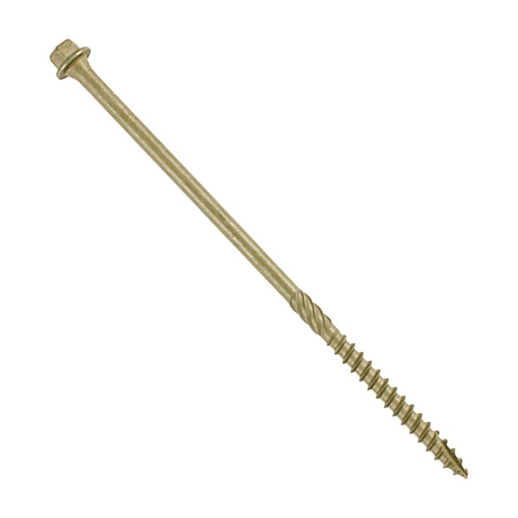 In-Dex Hex Head Screw Green 100mm (Bag 50)